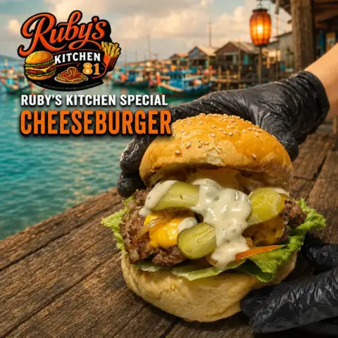 Ruby's Smashed Cheese Burger