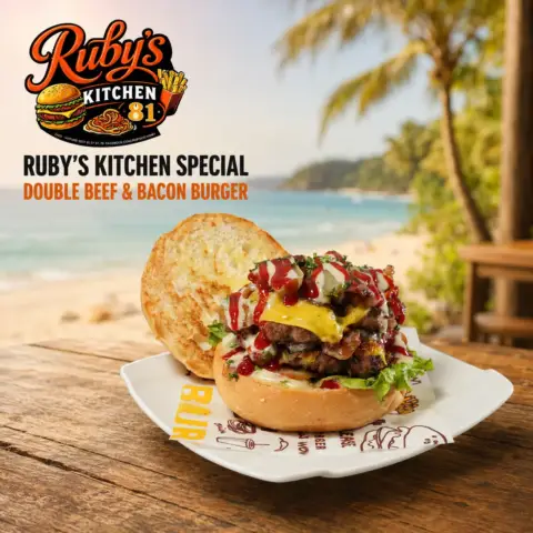Double Smashed Beef & Bacon Burger