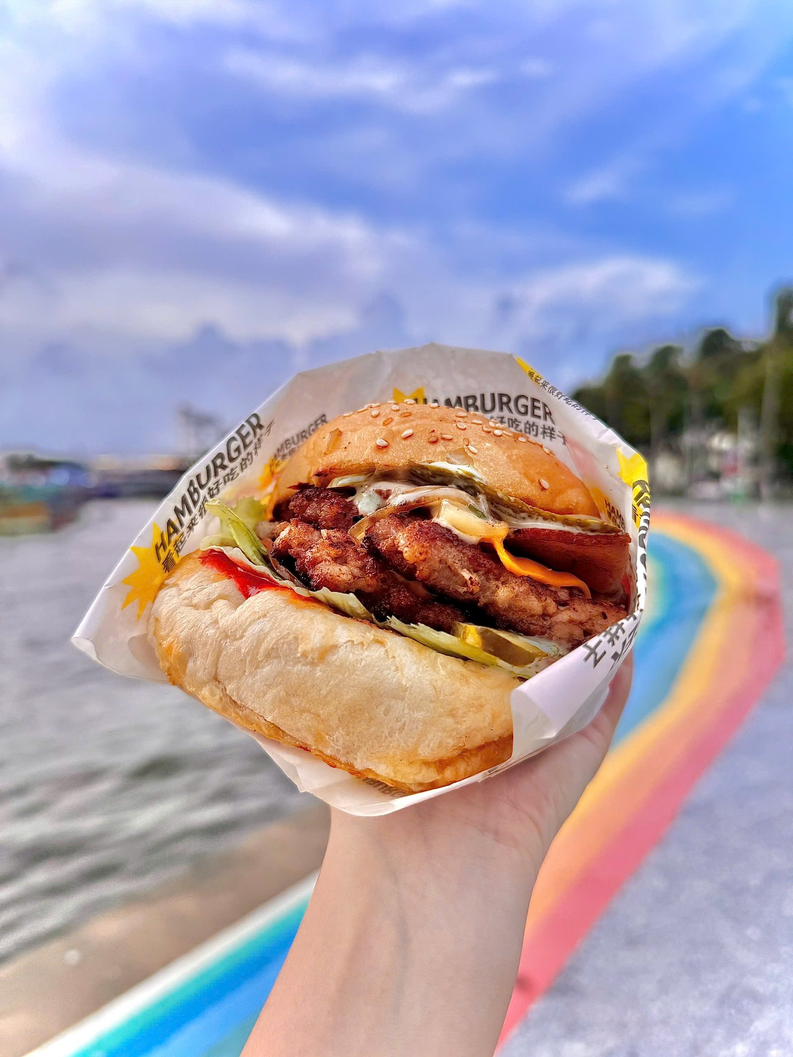 Double burger set
